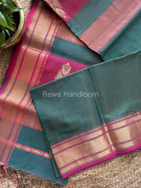 Maheshwari Morpankhi Tissue Silk Saree-TBS05