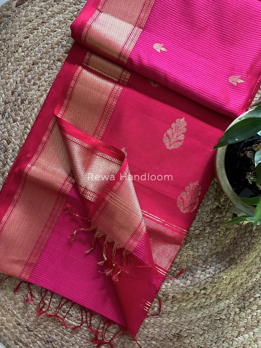 Maheshwari Butta Pallu Silk Saree