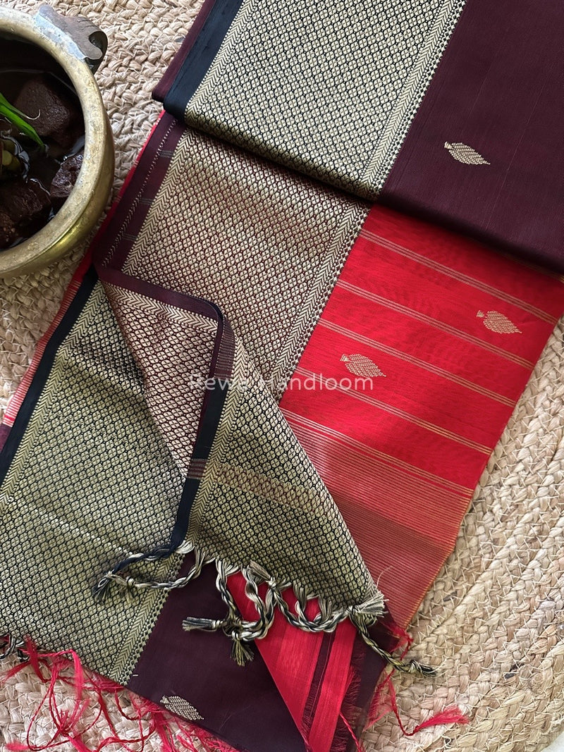 Maheshwari Resham Thread Butti Saree