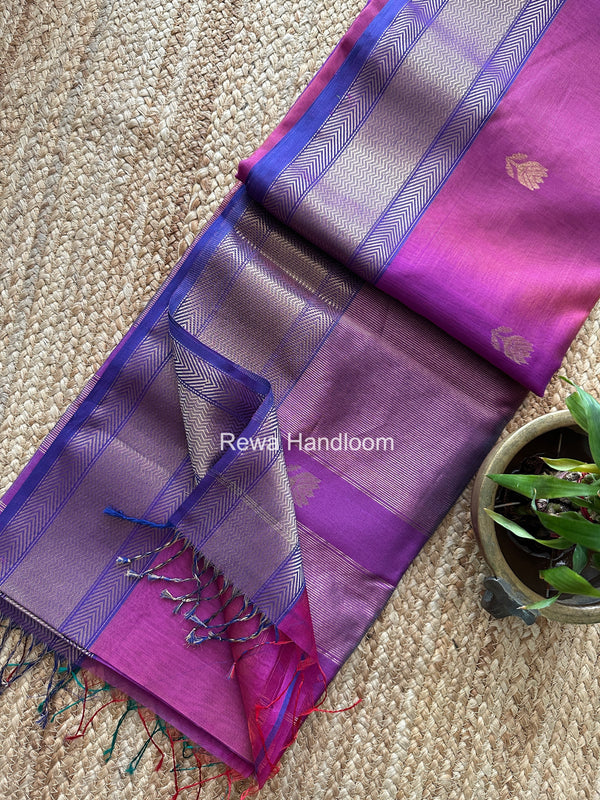 Maheshwari Lotus Shaded Butta Saree