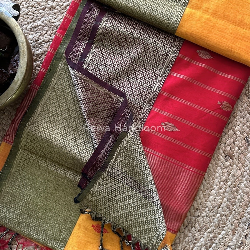 Maheshwari Resham Thread Butti Saree