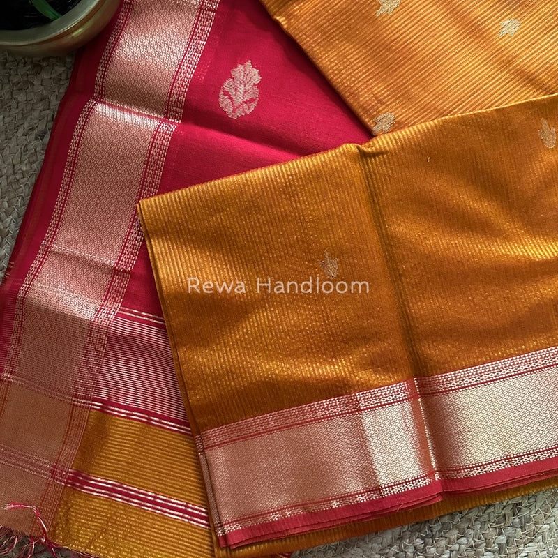 Maheshwari Butta Pallu Silk Saree