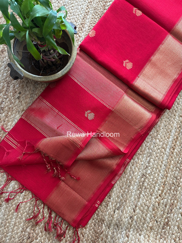 Maheshwari Lotus Butta Saree