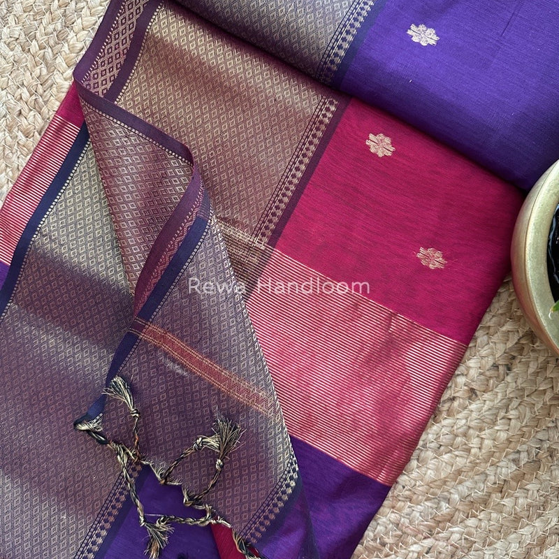 Maheshwari Zari Skirt Butti Saree