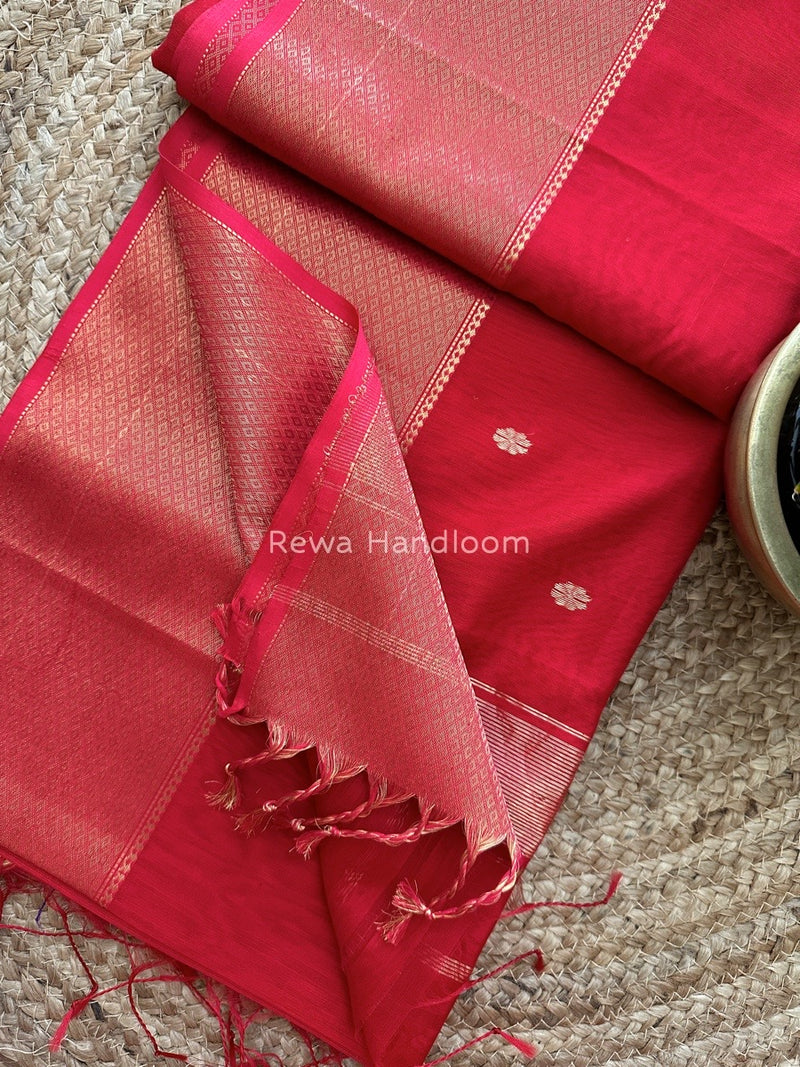 Maheshwari Zari Skirt Butti Saree