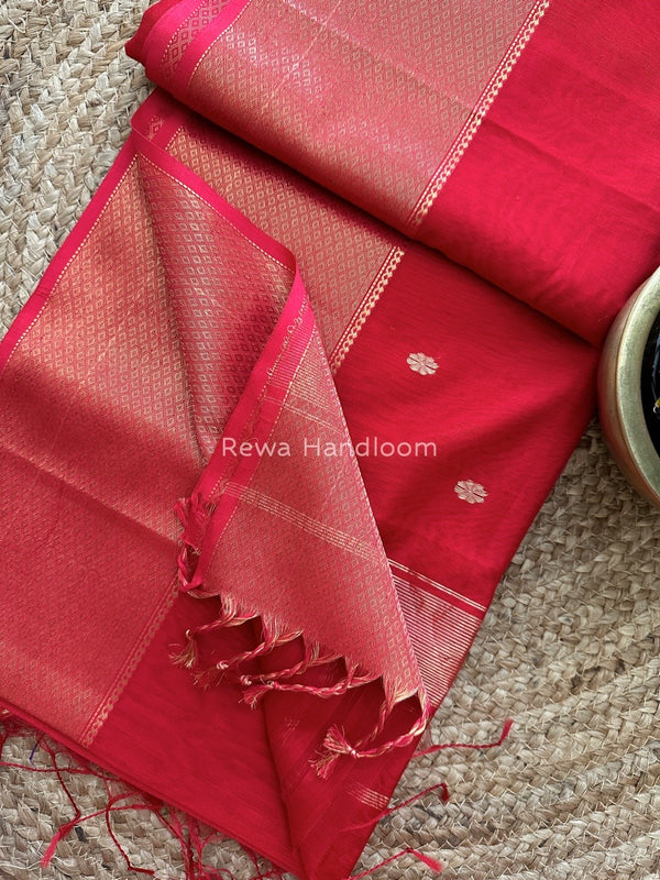 Maheshwari Zari Skirt Butti Saree