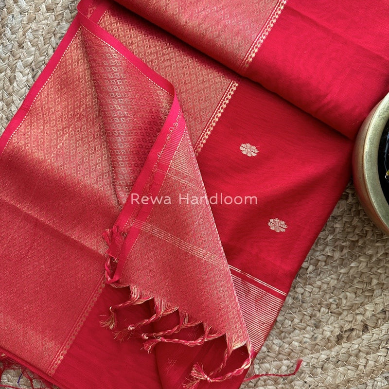 Maheshwari Zari Skirt Butti Saree
