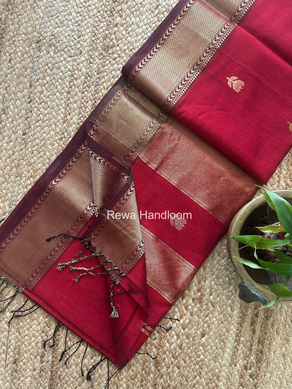 Maheshwari Lotus Butta Saree