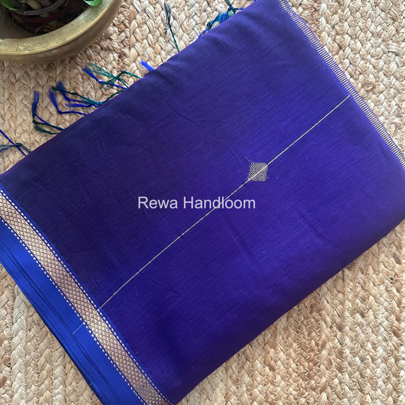 Purple Lining Butti Shaded Maheshwari Saree SBS0114