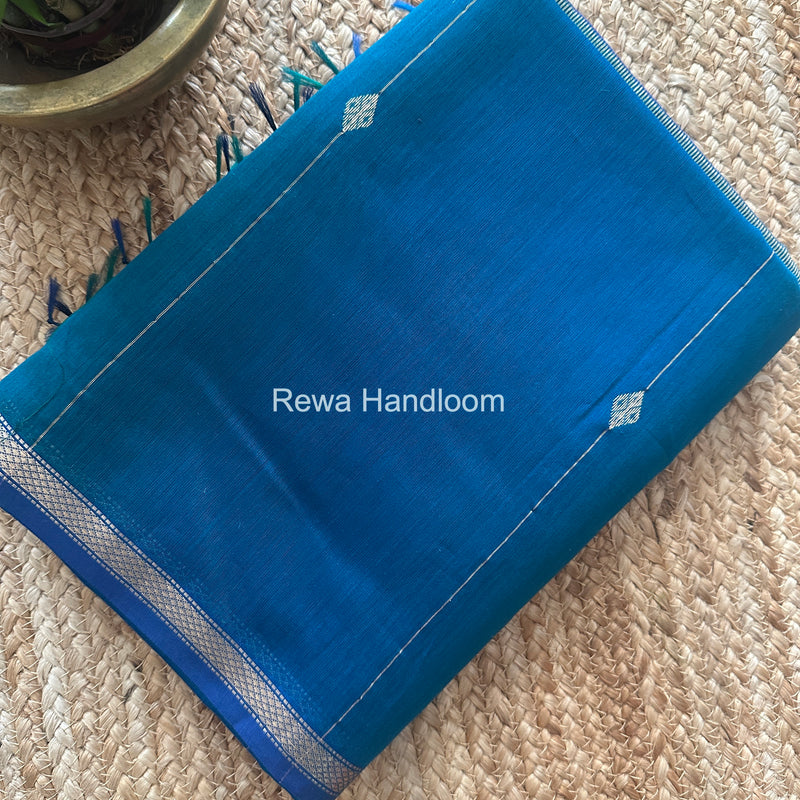 Morpankhi Lining Butti Shaded Maheshwari Saree SBS0112
