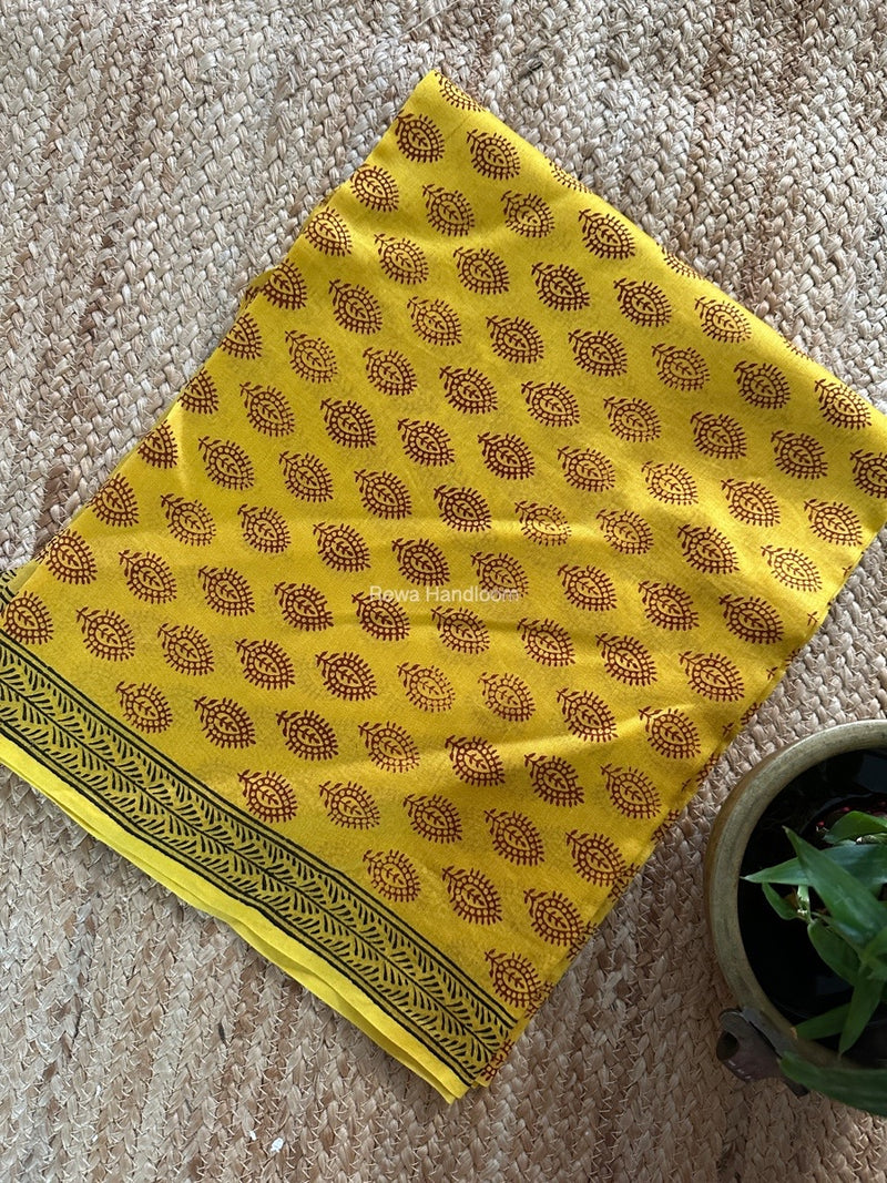 Maheshwari Top-Dupatta Set