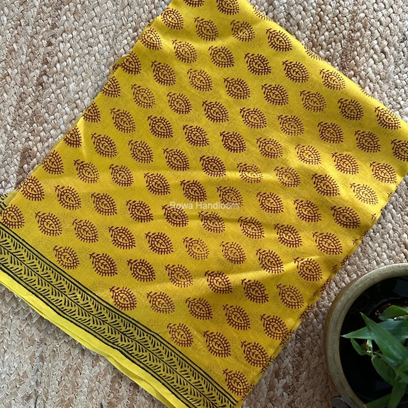 Maheshwari Top-Dupatta Set