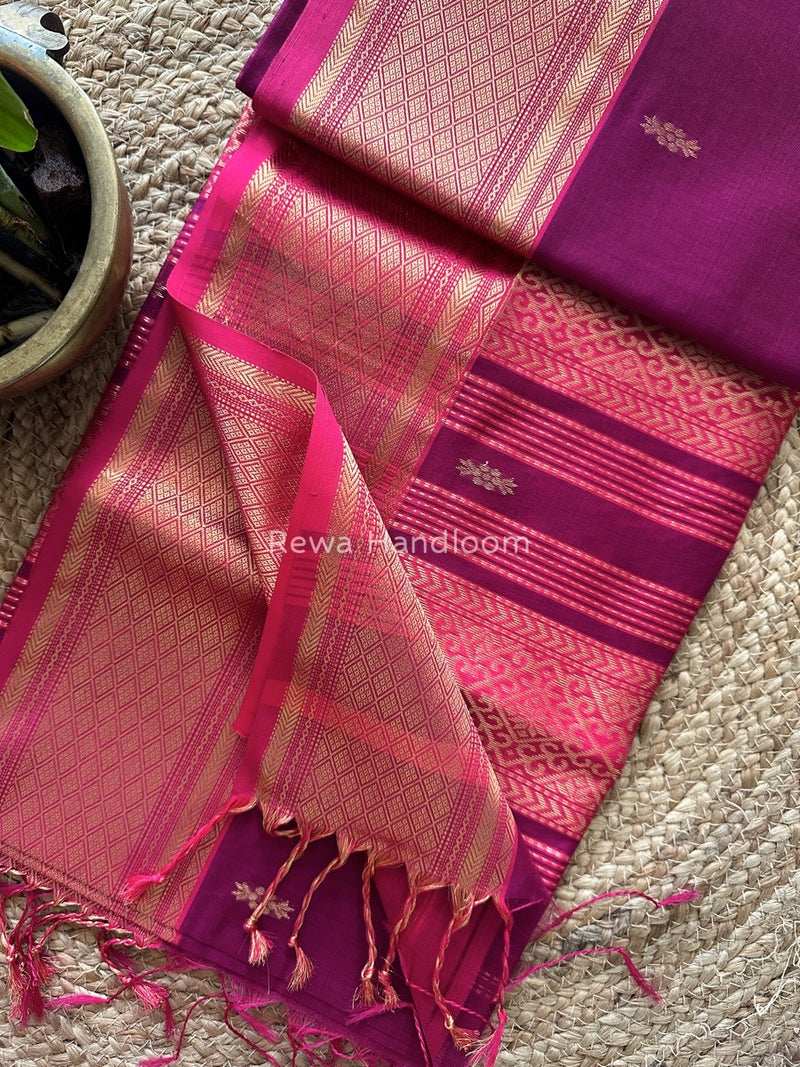 Maheshwari Rich Pallu Silk Saree