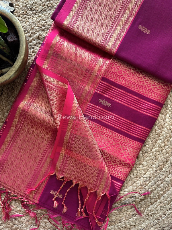 Maheshwari Rich Pallu Silk Saree