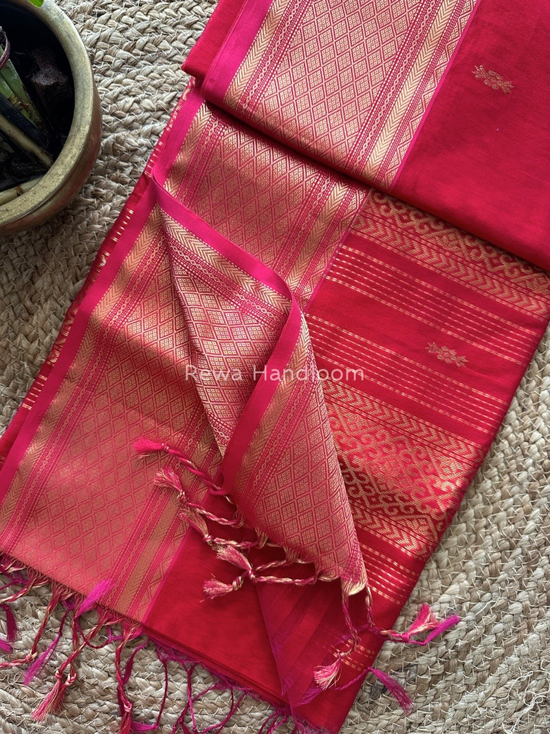 Maheshwari Rich Pallu Silk Saree