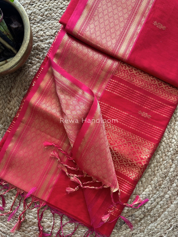 Maheshwari Rich Pallu Silk Saree