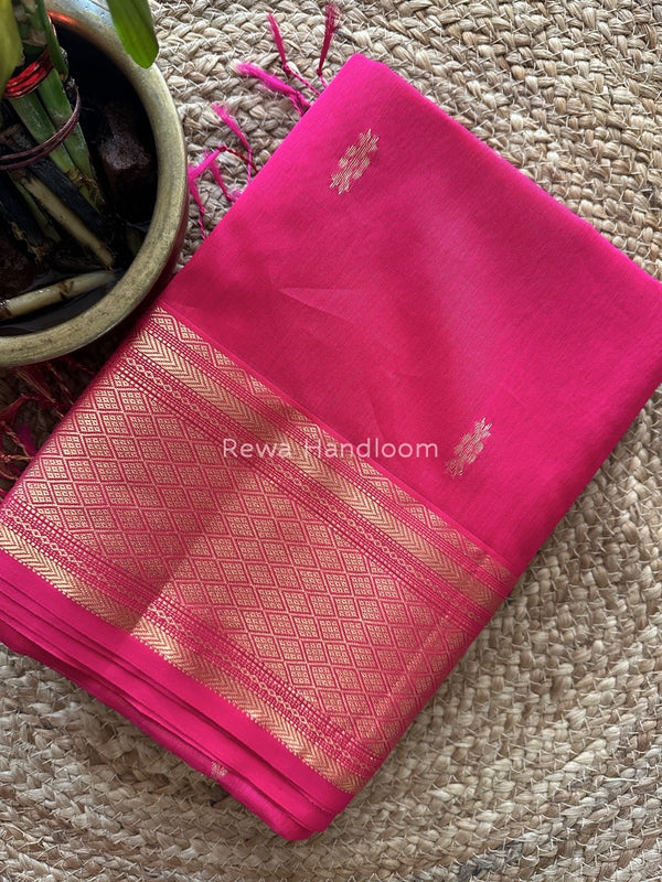 Maheshwari Rani Pink Rich Pallu Silk Saree HPS011