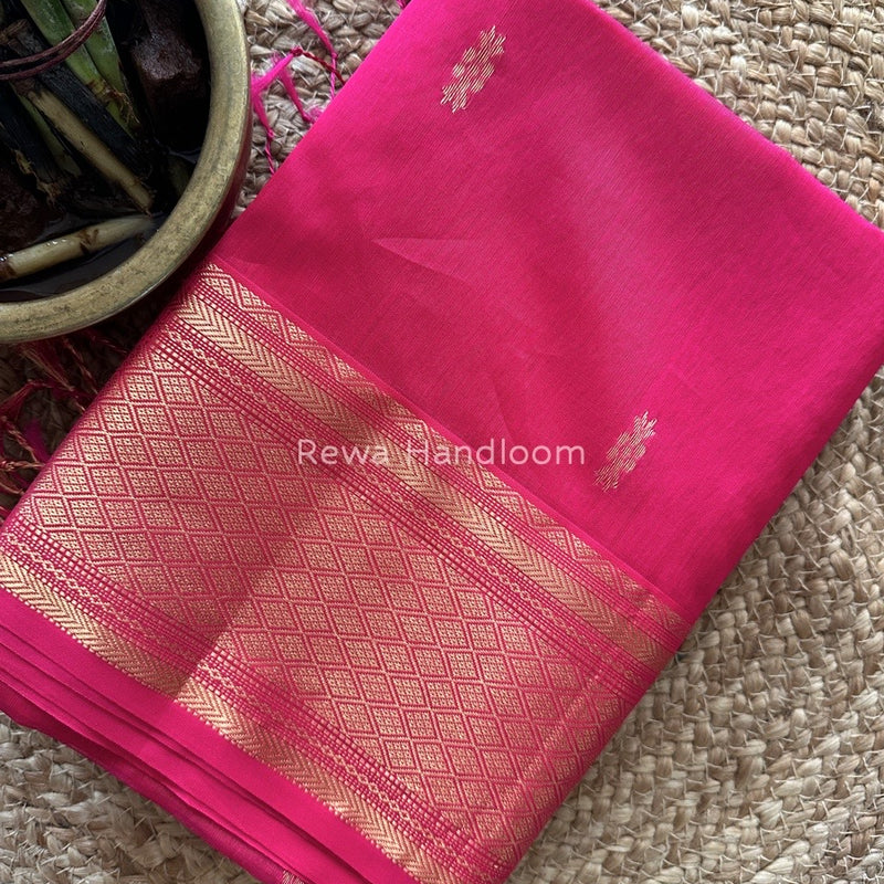 Maheshwari Rani Pink Rich Pallu Silk Saree HPS011