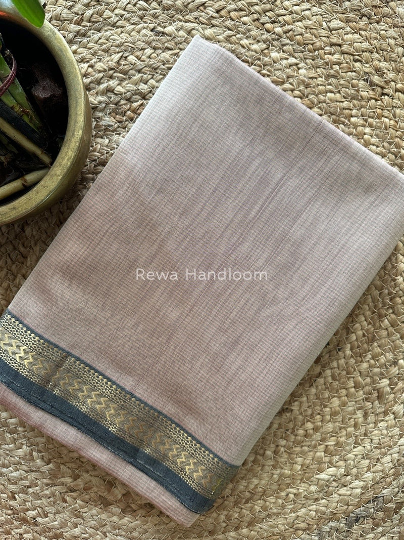 Maheshwari Beige Rasta Lehar Saree RL026