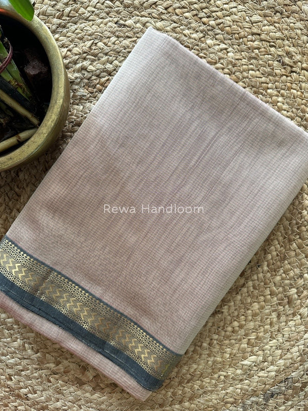 Maheshwari Beige Rasta Lehar Saree RL026