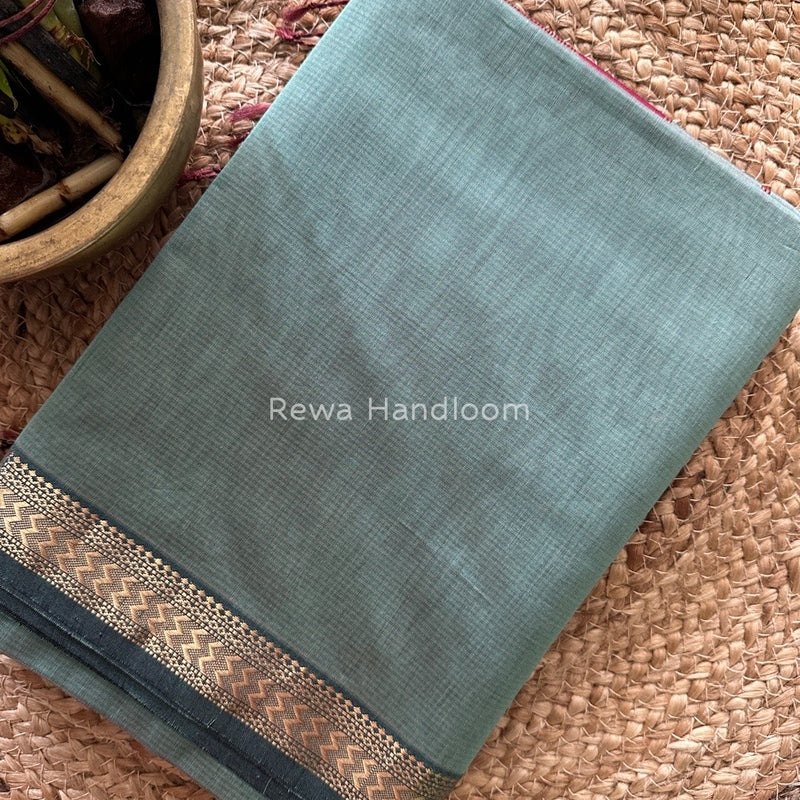 Maheshwari Teal Green Rasta Lehar Saree RL031