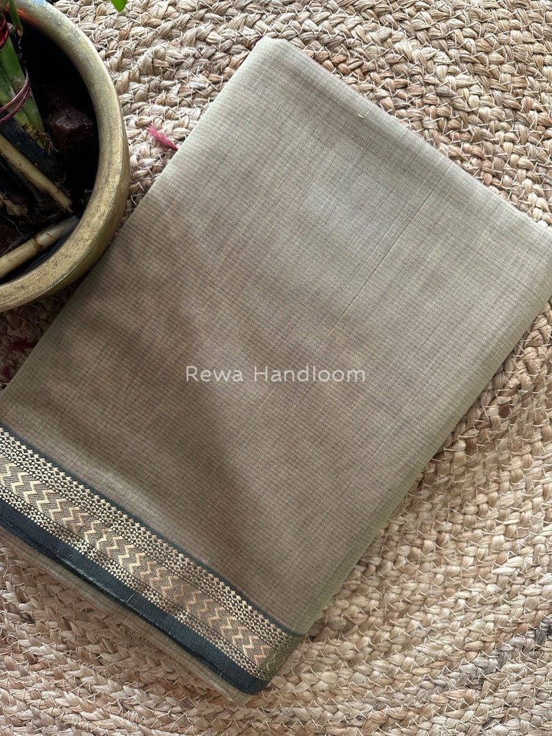 Maheshwari Beige Rasta Lehar Saree RL030