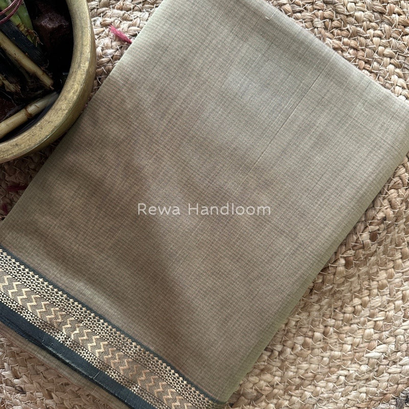Maheshwari Beige Rasta Lehar Saree RL030