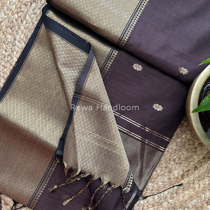 Maheshwari Zari Skirt Butti Saree