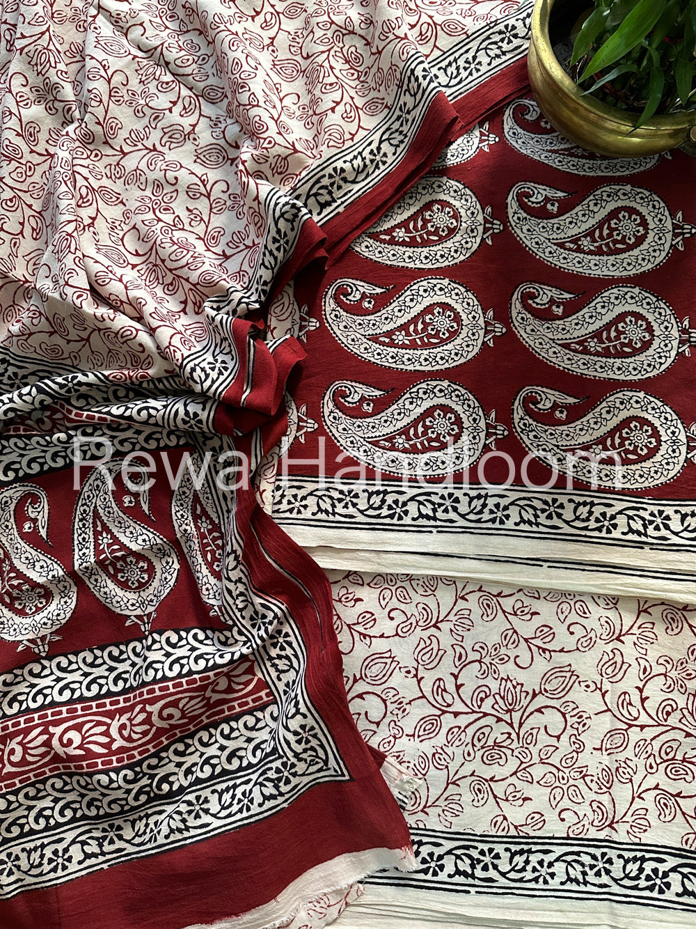  Bagh Print Cotton Suit