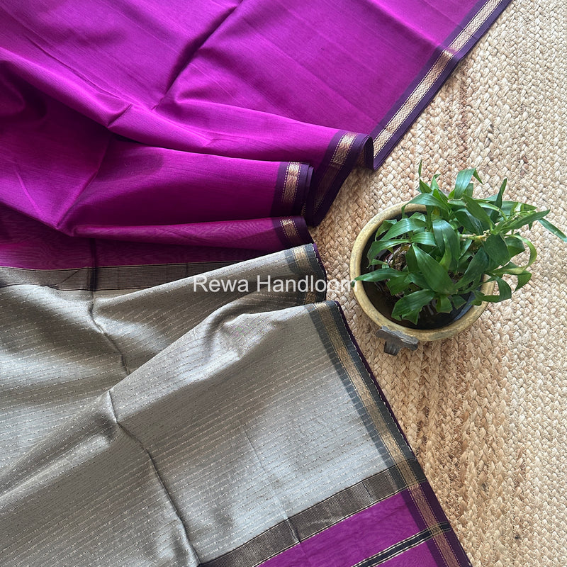 Maheshwari Magenta Gichha Pallu Saree GP074