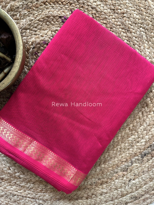 Maheshwari Rani Pink Rasta Lehar Saree RL032