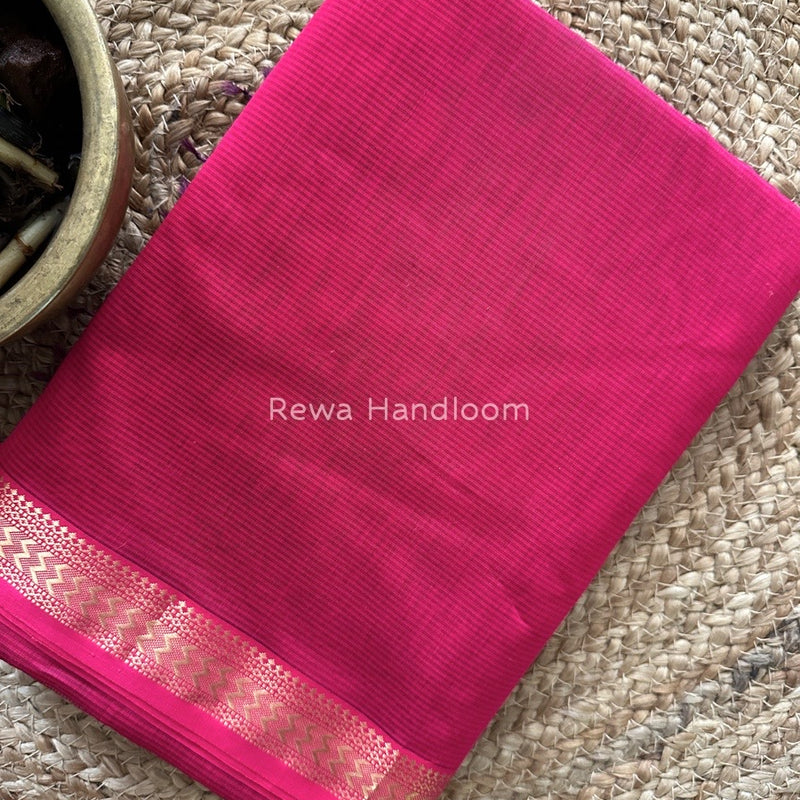 Maheshwari Rani Pink Rasta Lehar Saree RL032