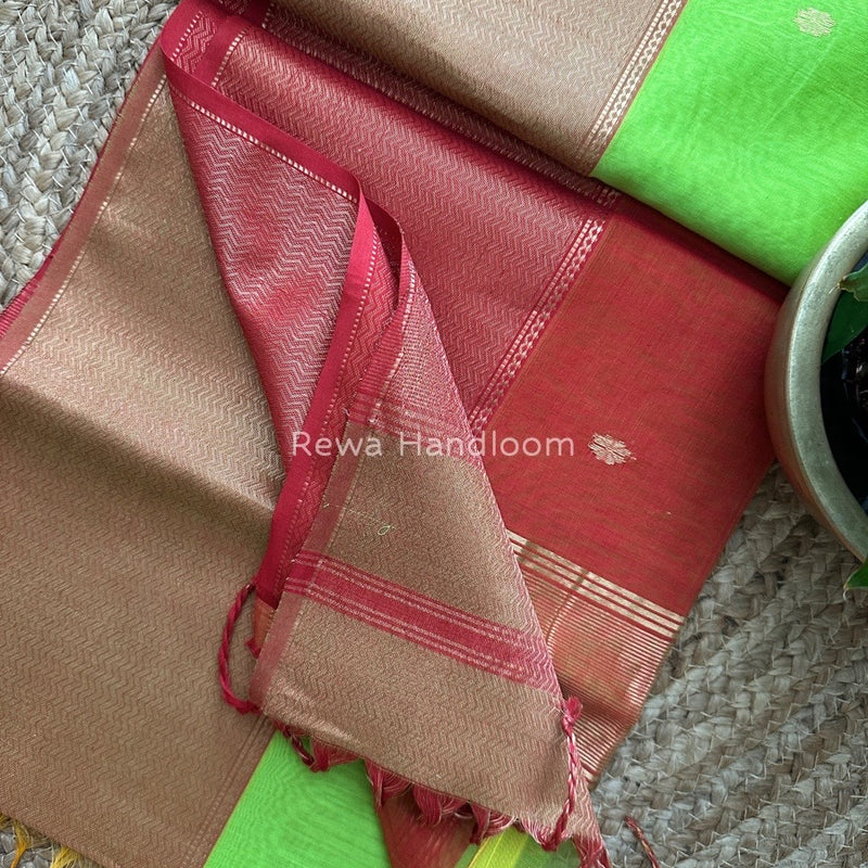 Maheshwari Zari Skirt Butti Saree