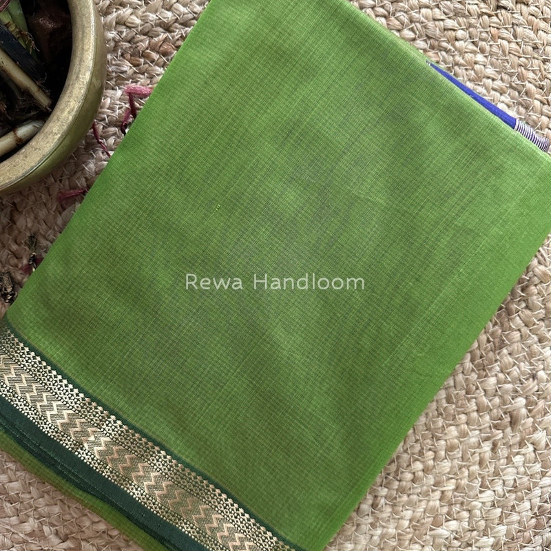 Maheshwari Green Rasta Lehar Saree RL027