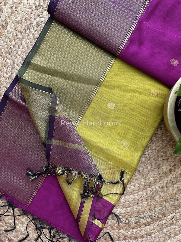 Maheshwari Zari Skirt Butti Saree
