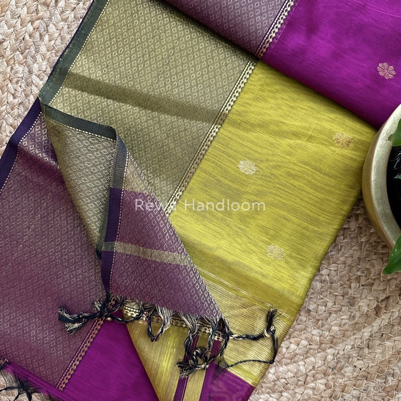 Maheshwari Zari Skirt Butti Saree