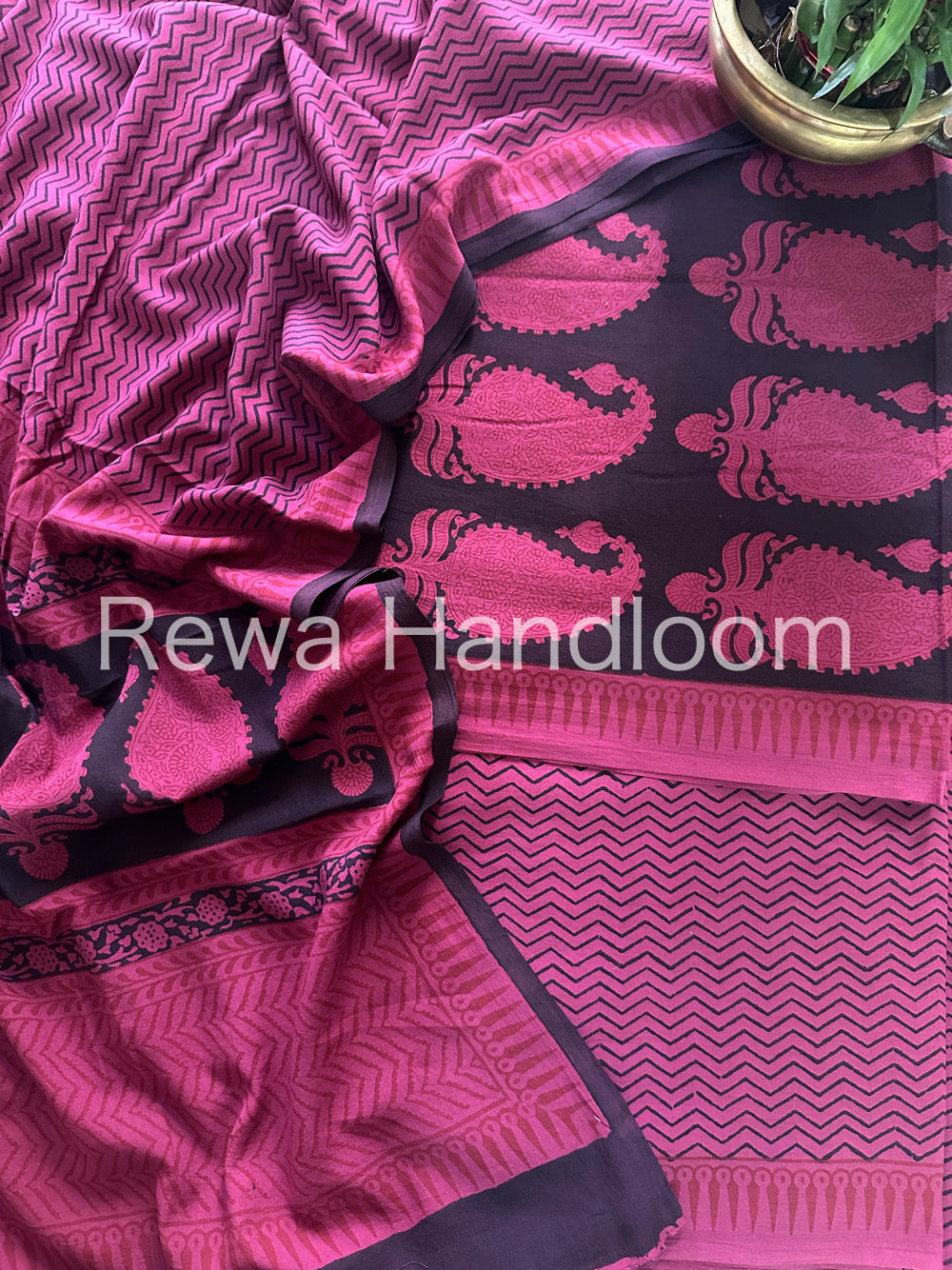  Bagh Print Cotton Suit