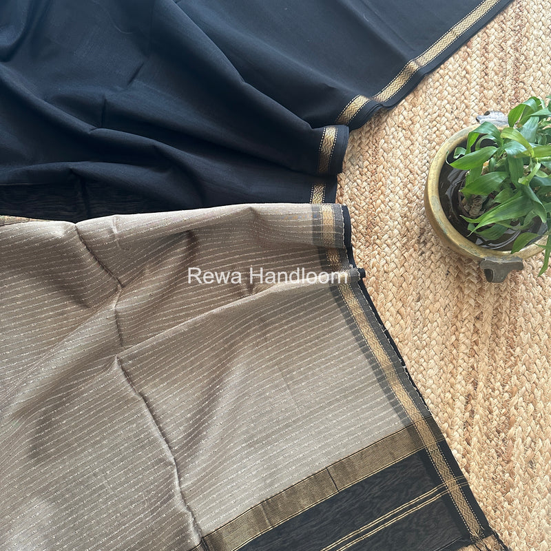 Maheshwari Black Gichha Pallu Saree GP070