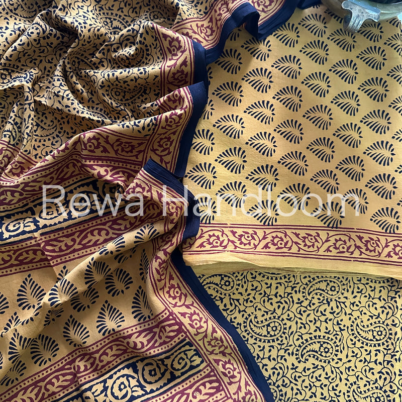  Bagh Print Cotton Suit