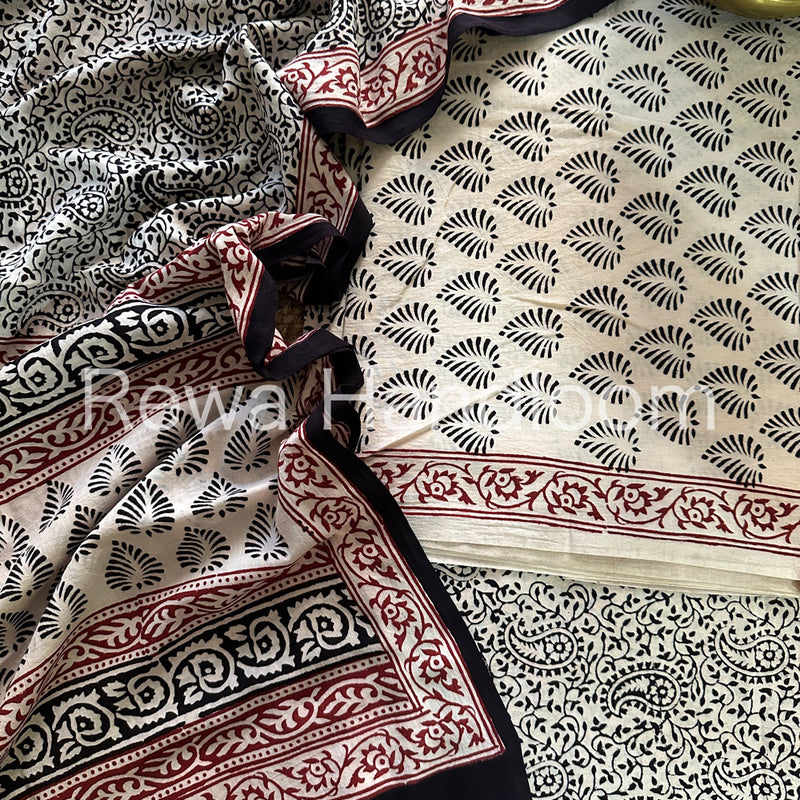  Bagh Print Cotton Suit