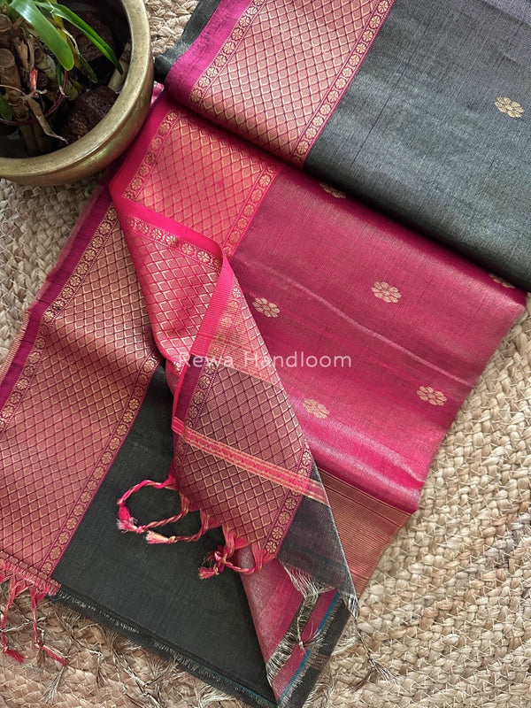 Maheshwari Tissue Butti Saree