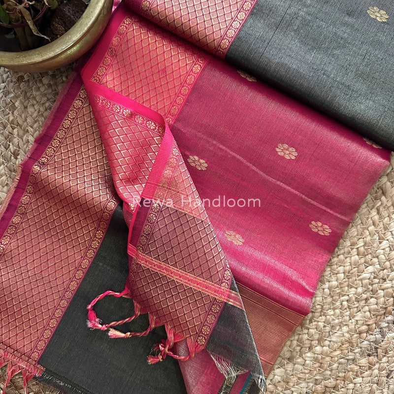 Maheshwari Tissue Butti Saree