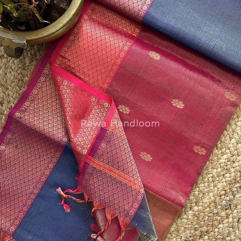 Maheshwari Tissue Butti Saree