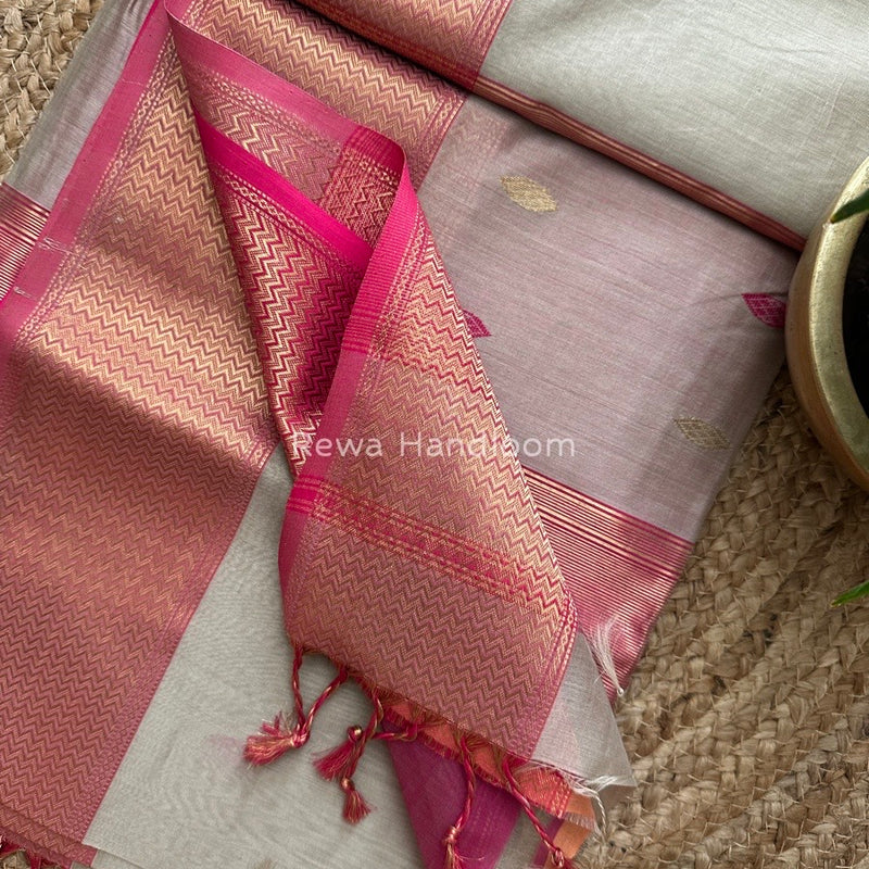 Maheshwari Zari Skirt Butti Saree