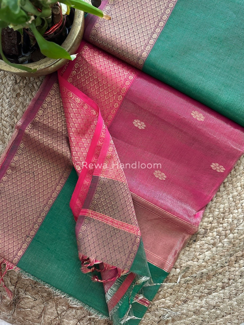 Maheshwari Tissue Butti Saree