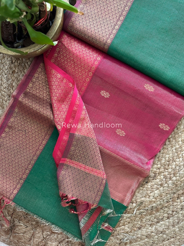 Maheshwari Tissue Butti Saree
