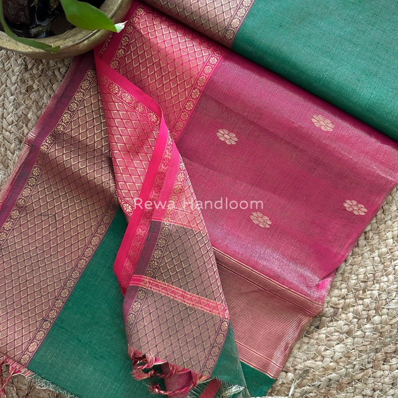 Maheshwari Tissue Butti Saree