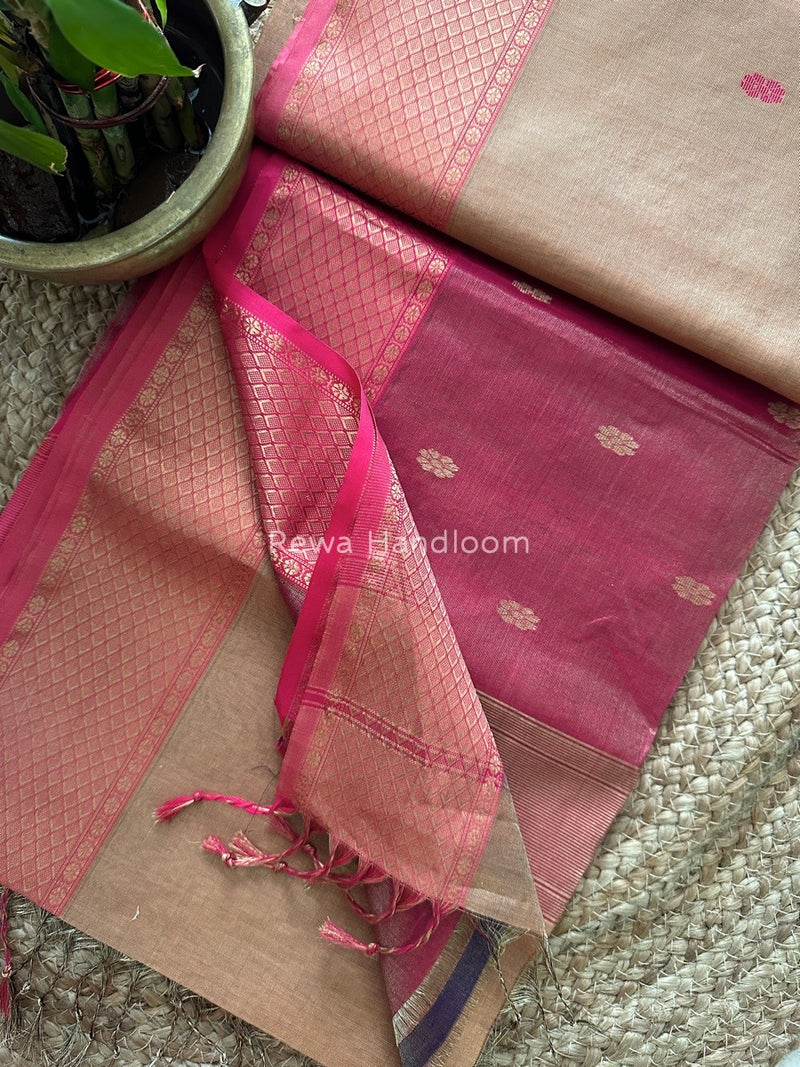 Maheshwari Tissue Butti Saree