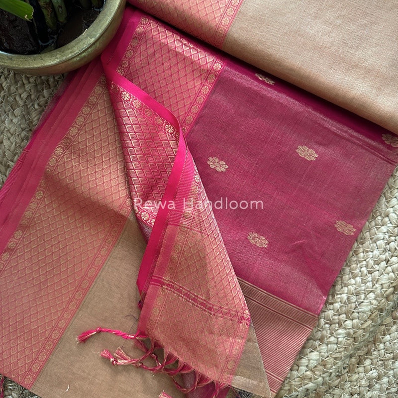 Maheshwari Tissue Butti Saree