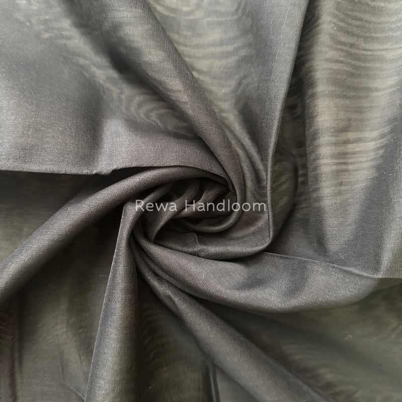 Maheshwari Black Silk Dupatta PD011